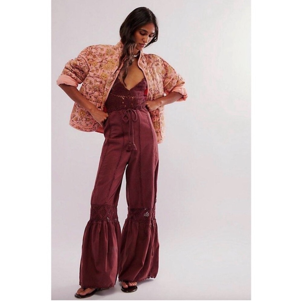 Free People Freya Crochet One Piece Jumpsuit - NWT - Picture 7 of 7